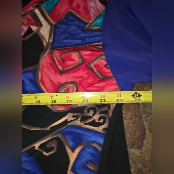 Vtg 80s Multicolored Art To Wear Jacket Womens M USA Artistic Geometric Zip Up - Picture 3 of 10